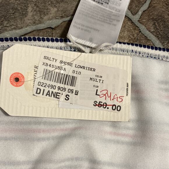 NWT Billabong Salty Shore Lowrider Bikini Bottom - Multi Sz Large - Picture 4 of 10